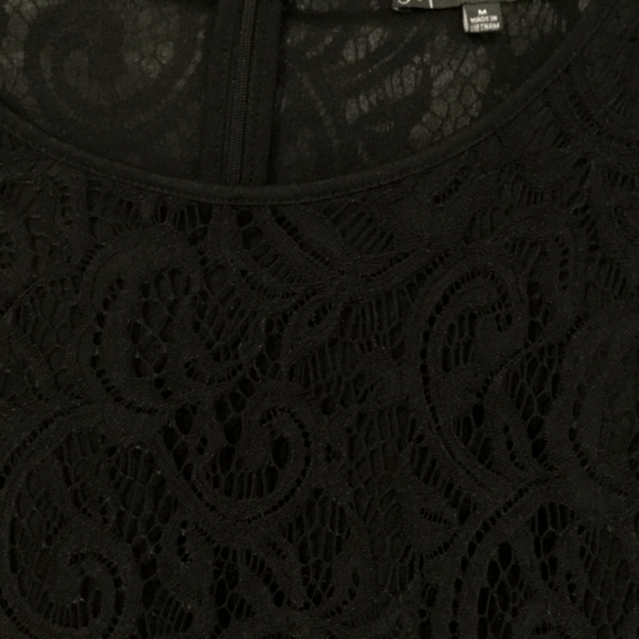 Adrianna Papell Black Lace with Black Lining - Picture 6 of 7